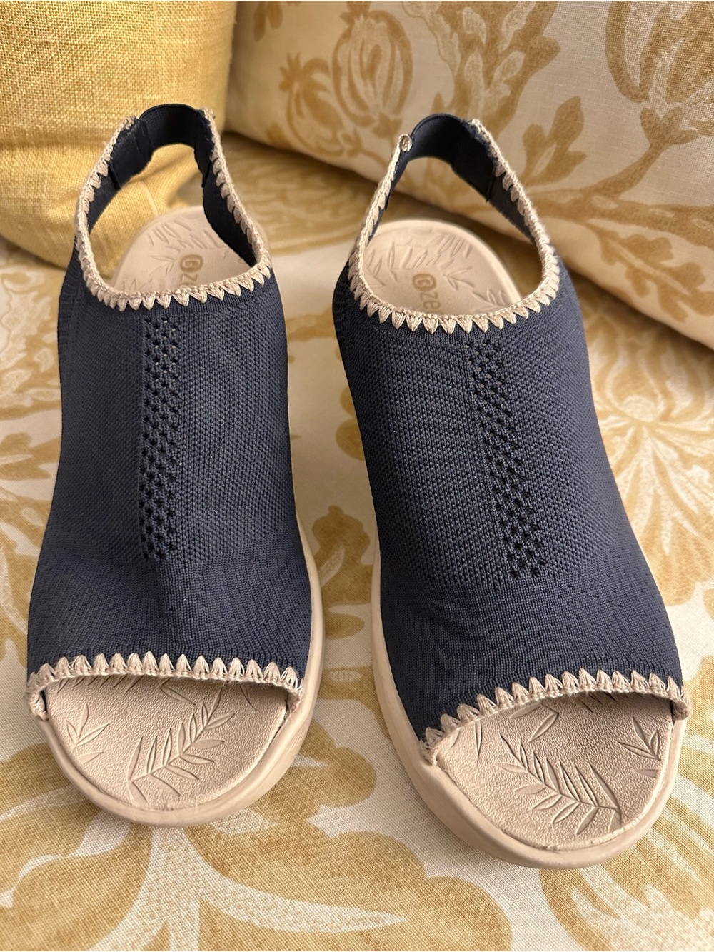 Bzees Sicily Washable Slingback Wedge Sandals